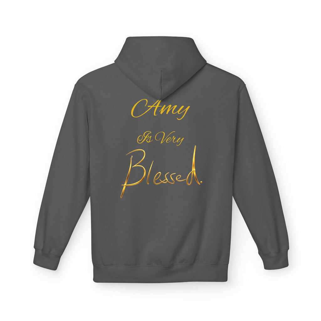 Blessed Hoodie — Minimal Gold Calligraphy Pullover (Personalized Name Option)