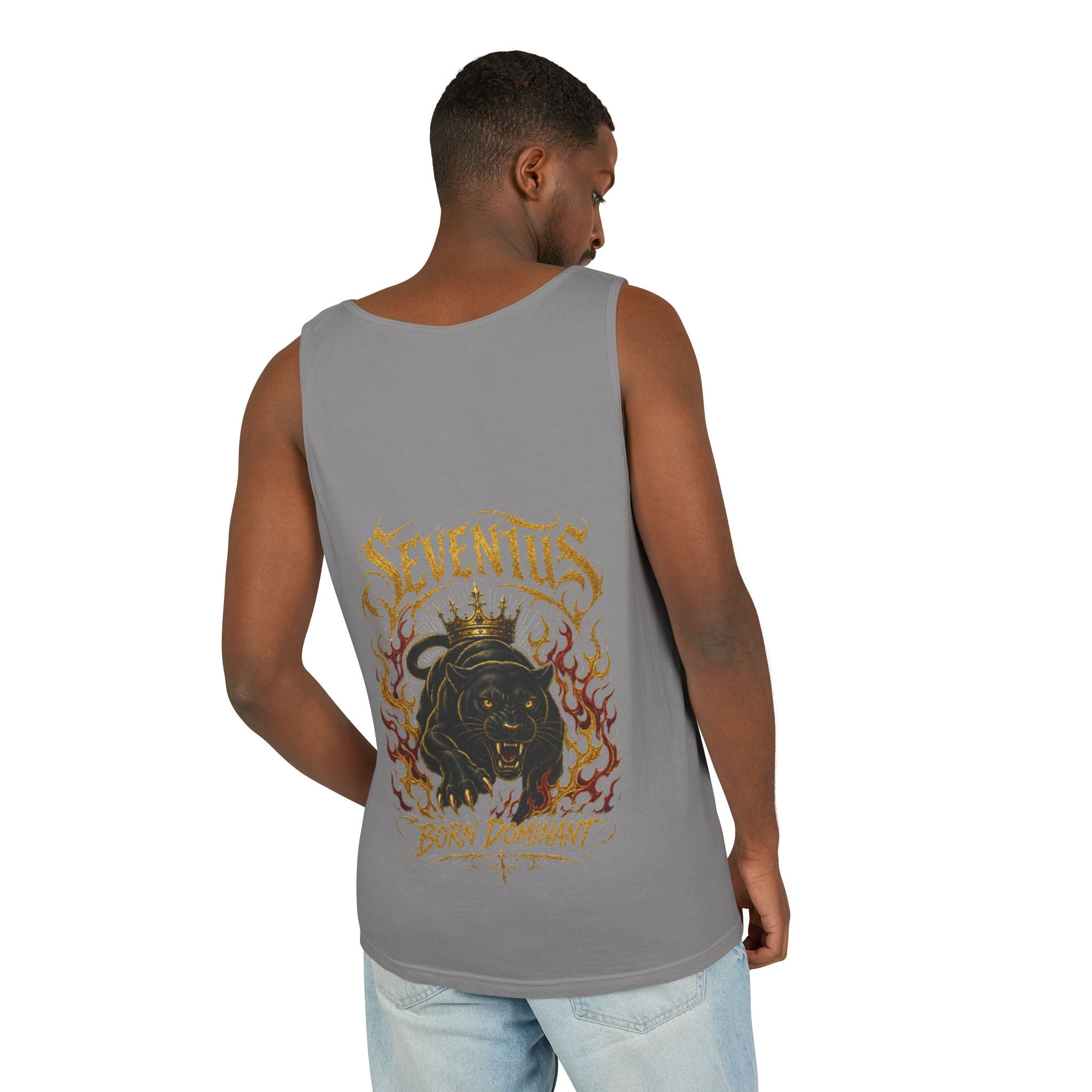 Tank Top — Seventus Panther Graphic "Born Dominant"
