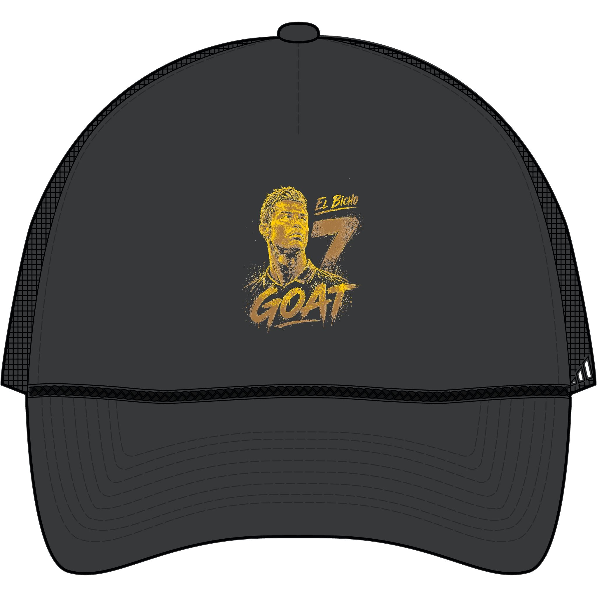 Gorra trucker adidas GOAT 7 – Diseño bordado de Cristiano Ronaldo