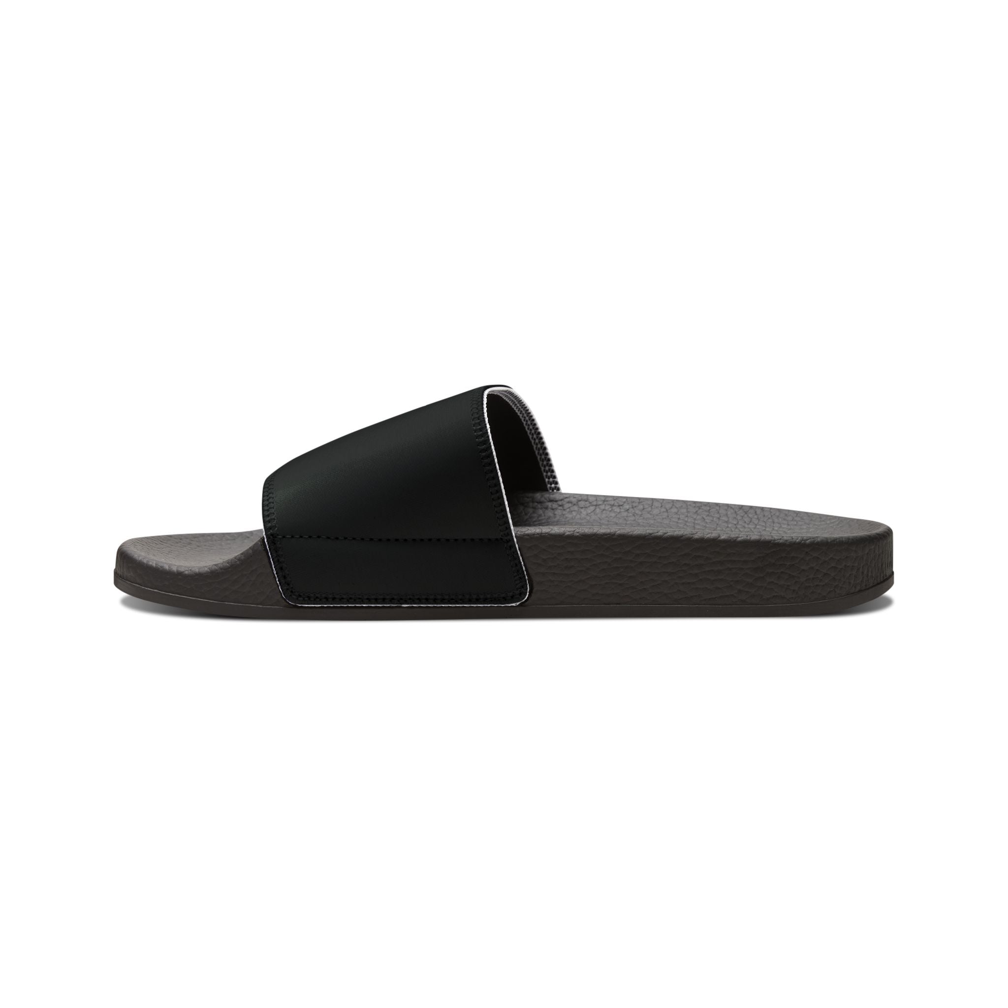 AUREUS | Men's Removable-Strap Slide Sandals, White/Black with Large Logo