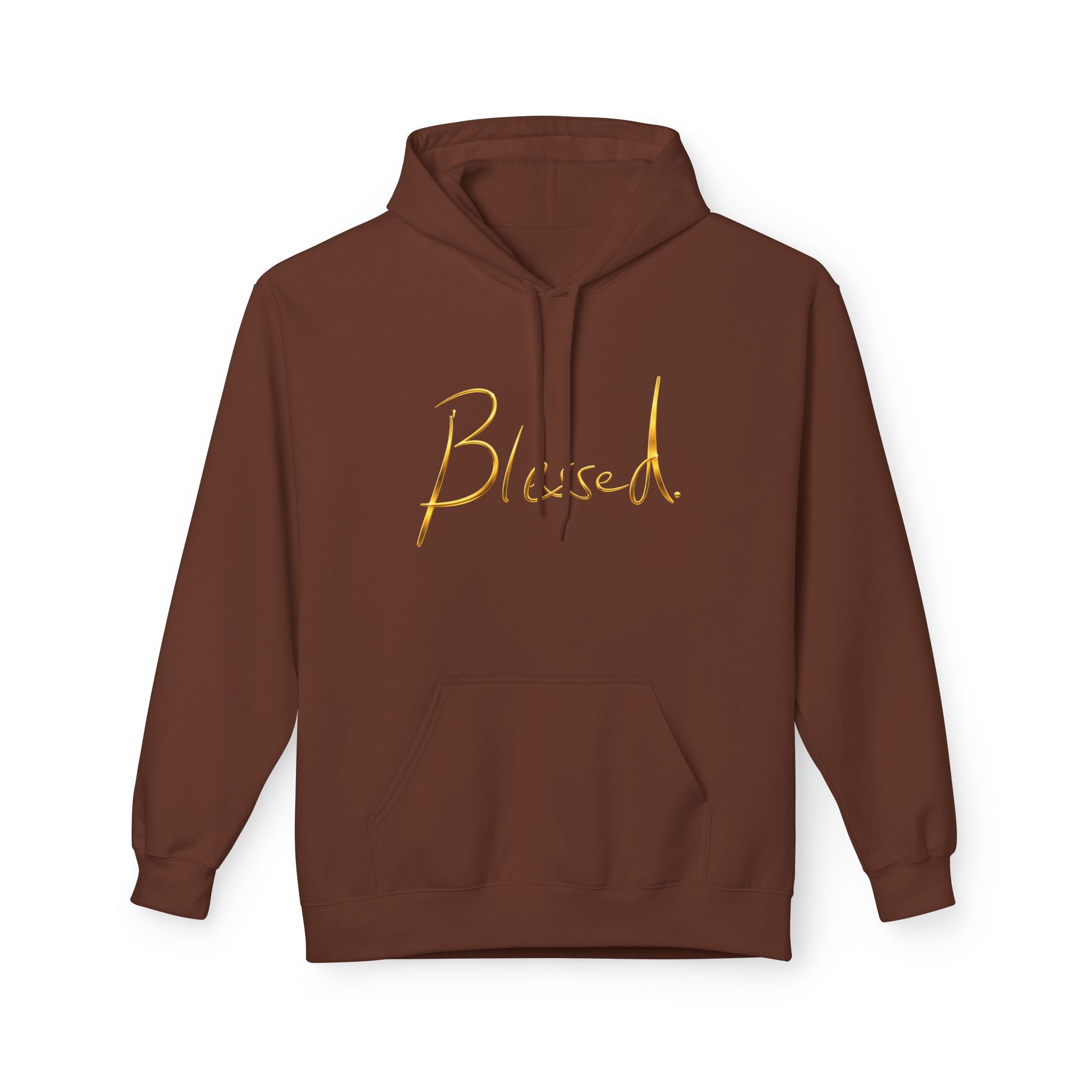 Sudadera Blessed — Suéter con Caligrafía Dorada Minimalista