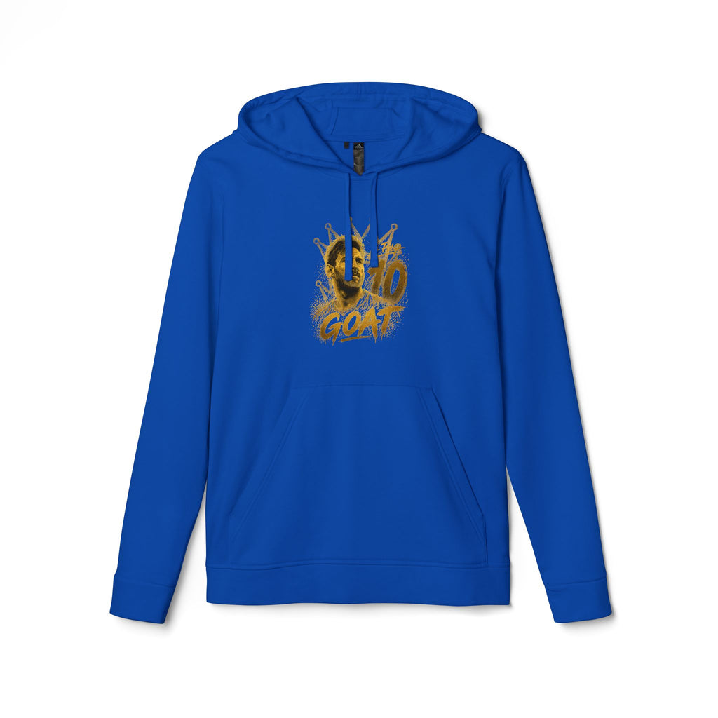 Seventus x Adidas | Sudadera con capucha, estampado Messi GOAT — Sudadera de estilo urbano