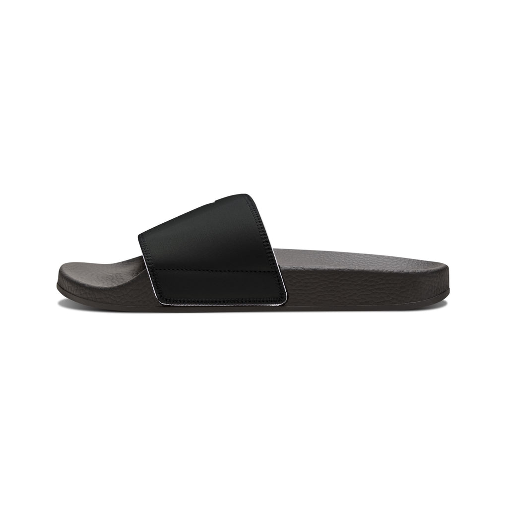 AUREUS | Men's Removable-Strap Slide Sandals, White/Black with Large Logo