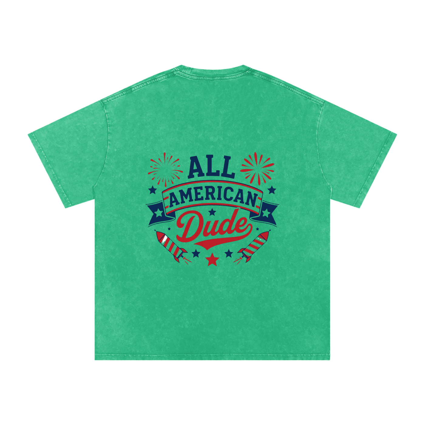 DOMINUS | Camiseta de algodón extragrande Snow Washed All American Dude
