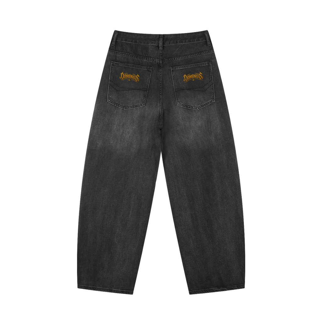 DOMINUS | Jeans Barrel Leg para Hombre con Lavado Vintage Sunfade