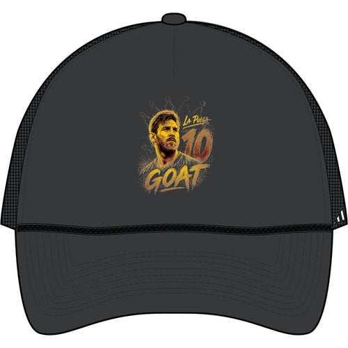 adidas GOAT Football/Soccer Trucker Cap — '10' Lionel Messi Tribute Hat