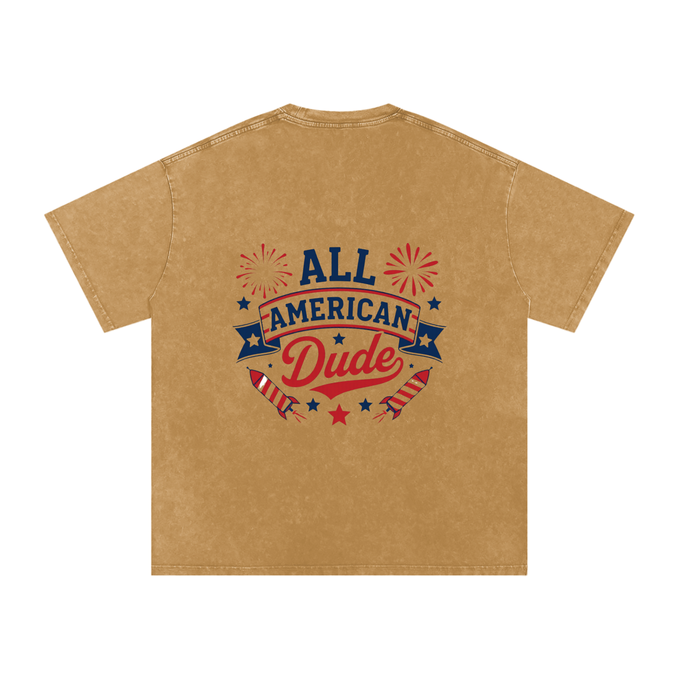 DOMINUS | Camiseta de algodón extragrande Snow Washed All American Dude