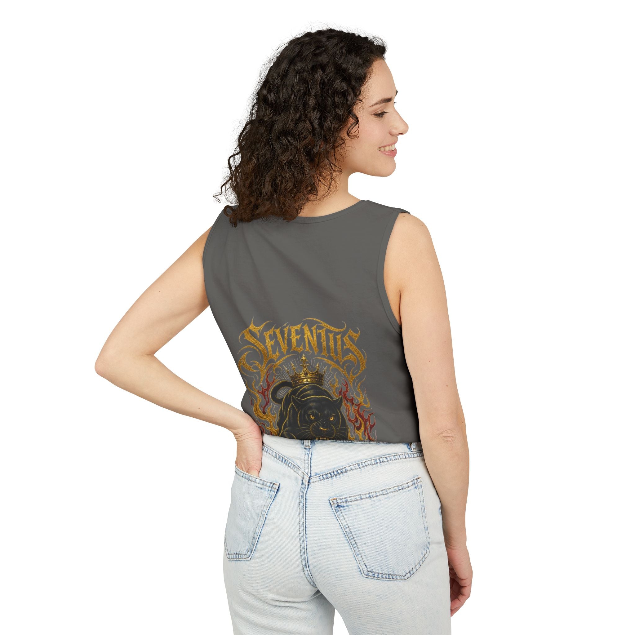 Tank Top — Seventus Panther Graphic "Born Dominant"