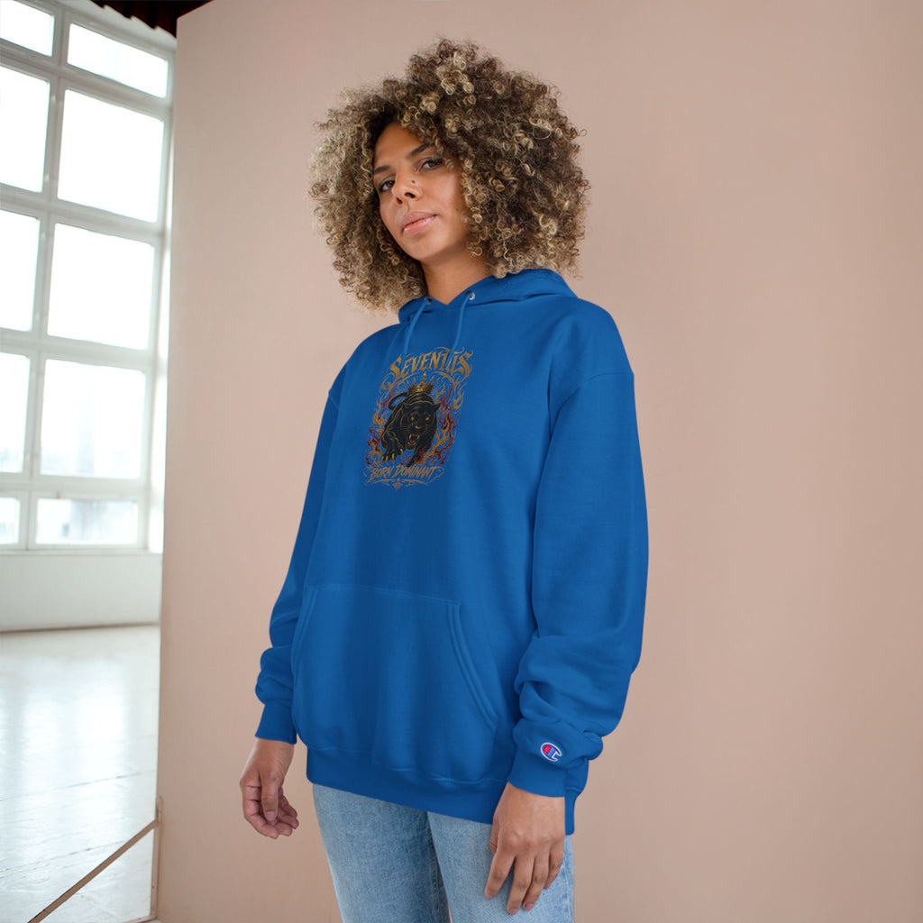 Champion Hoodie — 'Seventus' Vintage Flame Graphic Pullover