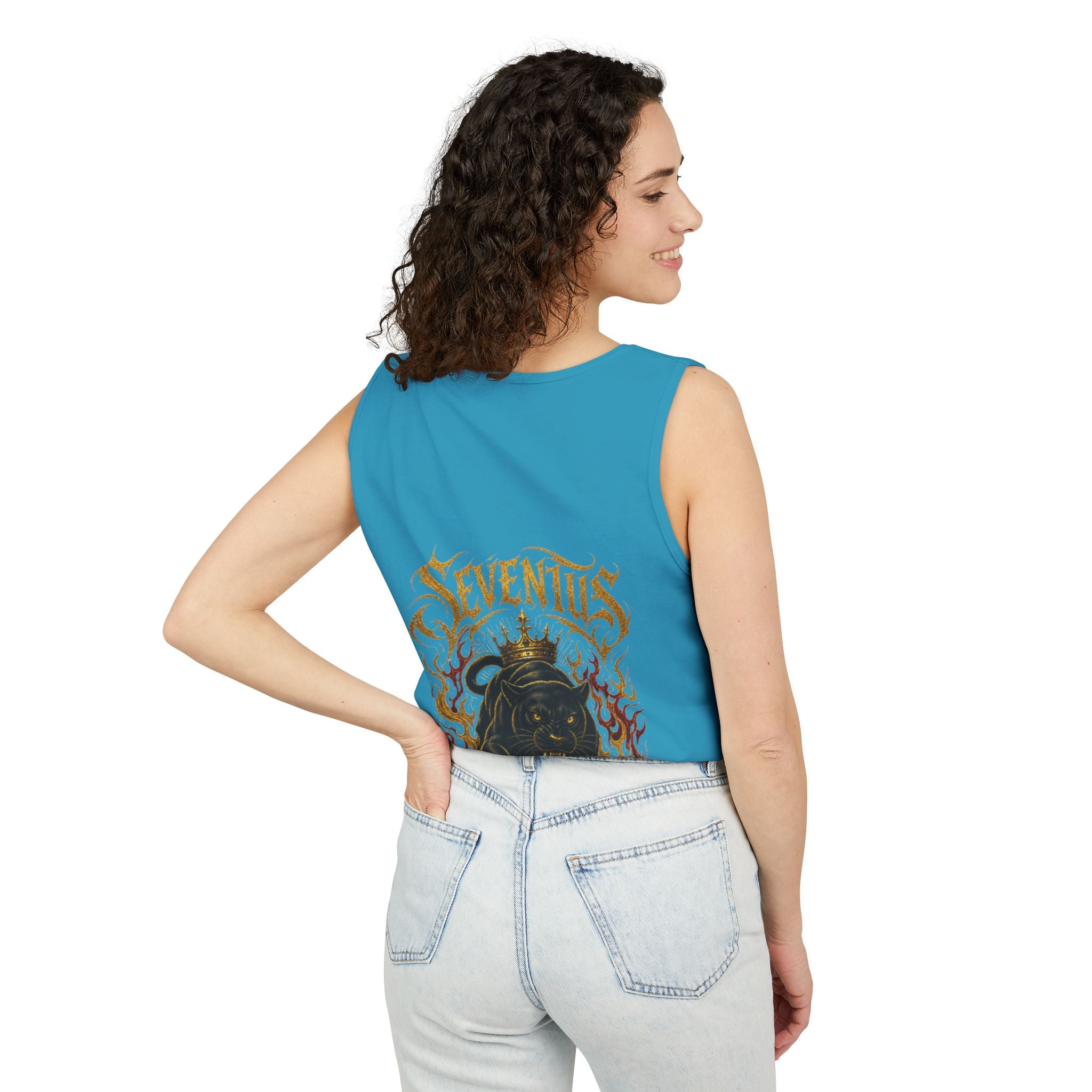 Tank Top — Seventus Panther Graphic "Born Dominant"