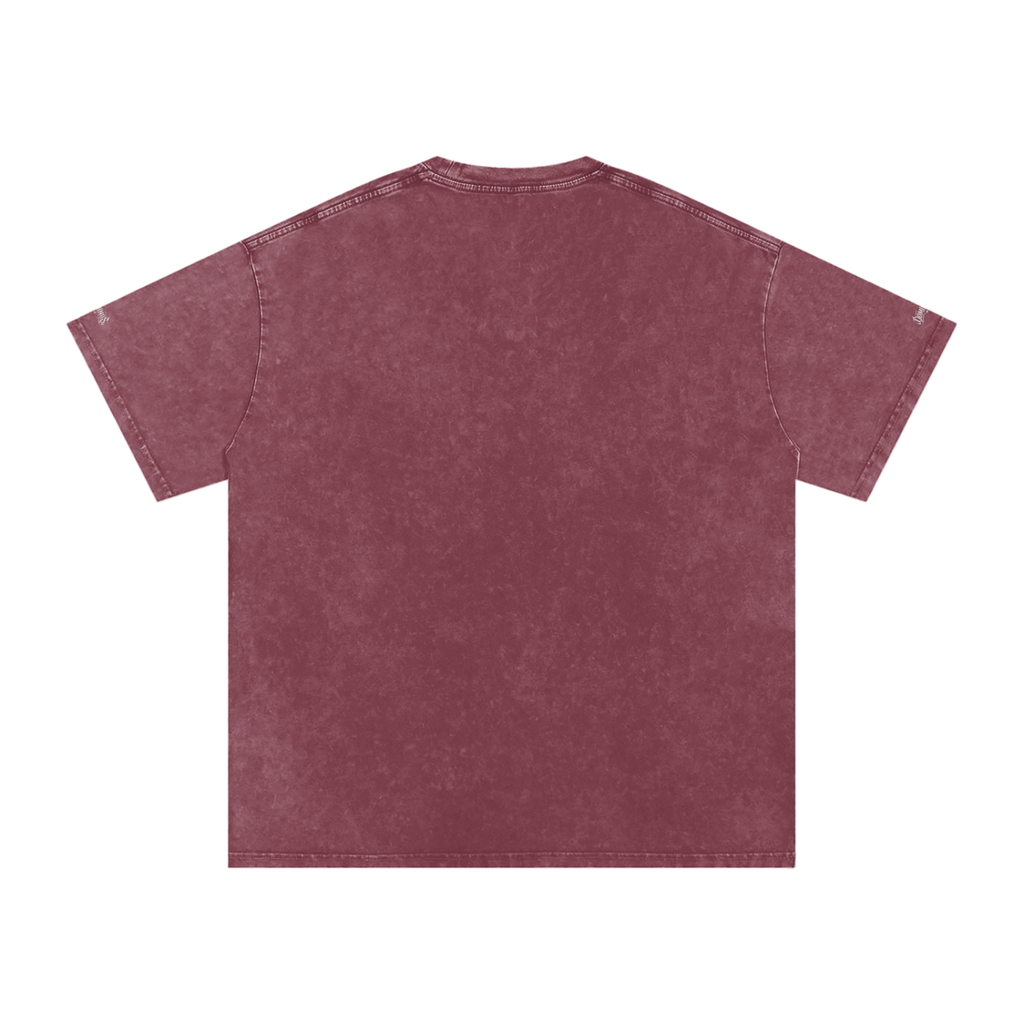 DOMINUS | 4 de julio de 1776, Camiseta Oversize de Algodón con Efecto Nieve