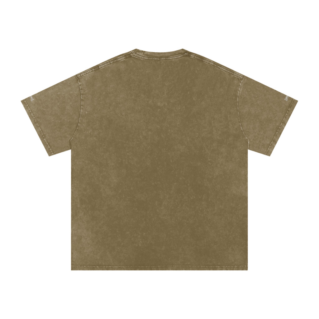 DOMINUS | 4 de julio de 1776, Camiseta Oversize de Algodón con Efecto Nieve