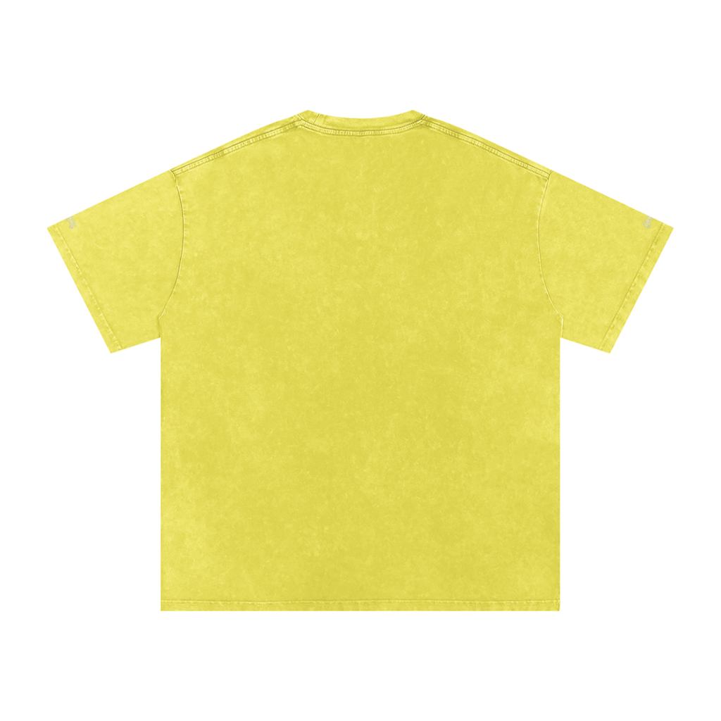DOMINUS | 4 de julio de 1776, Camiseta Oversize de Algodón con Efecto Nieve