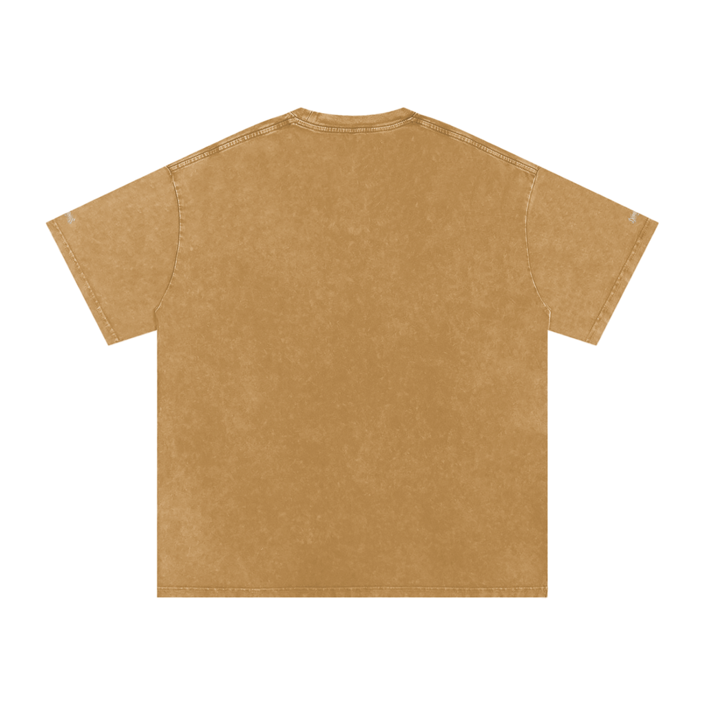 DOMINUS | 4 de julio de 1776, Camiseta Oversize de Algodón con Efecto Nieve