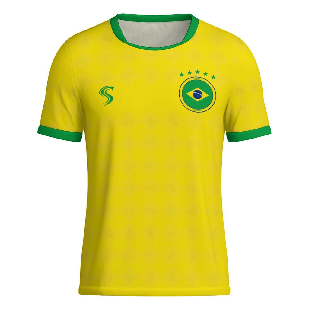 SPORT | Brasil Home U-neck Football Concept Jersey