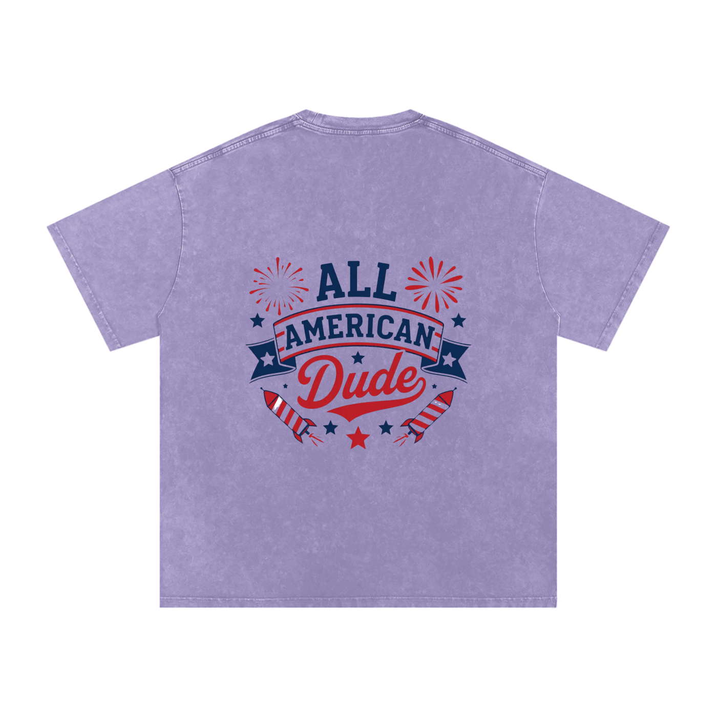 DOMINUS | Camiseta de algodón extragrande Snow Washed All American Dude