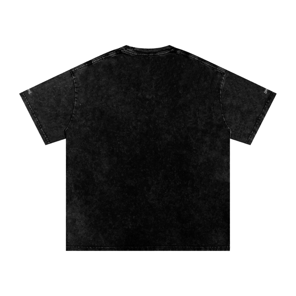 DOMINUS | 4 de julio de 1776, Camiseta Oversize de Algodón con Efecto Nieve