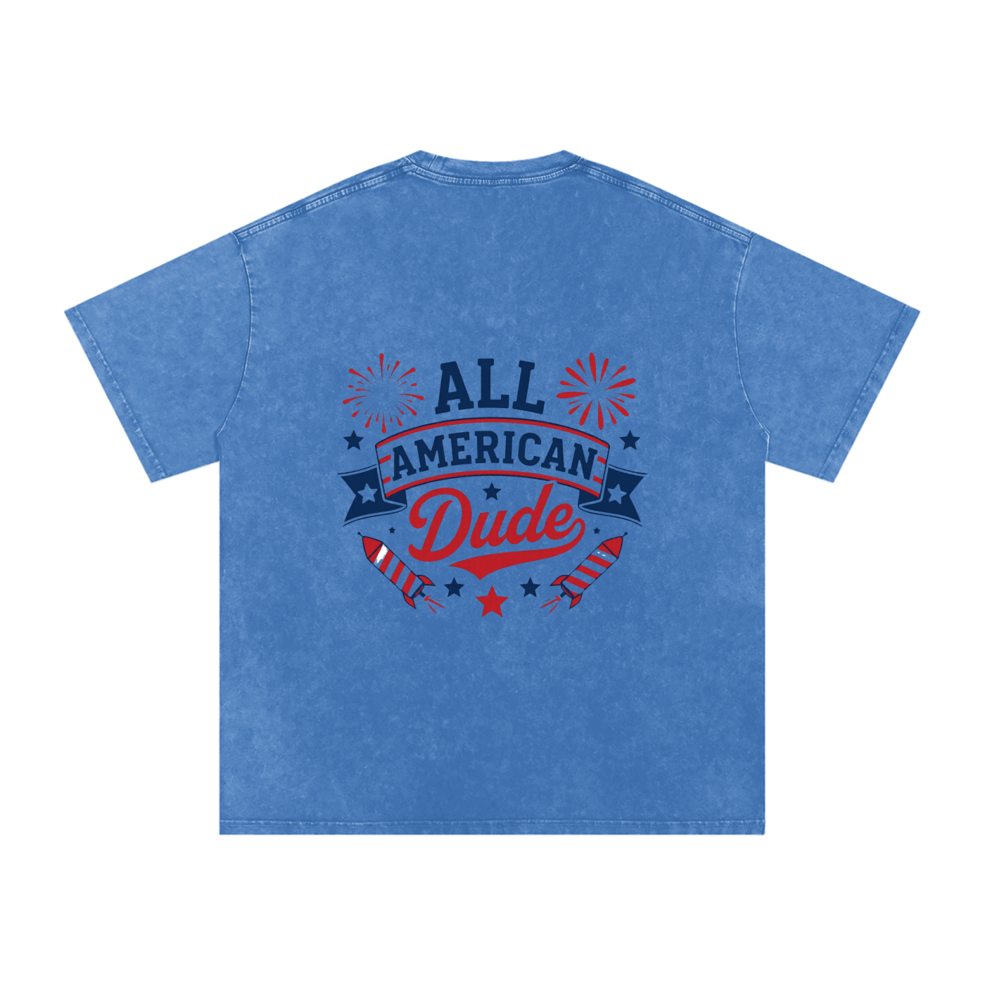 DOMINUS | Camiseta de algodón extragrande Snow Washed All American Dude